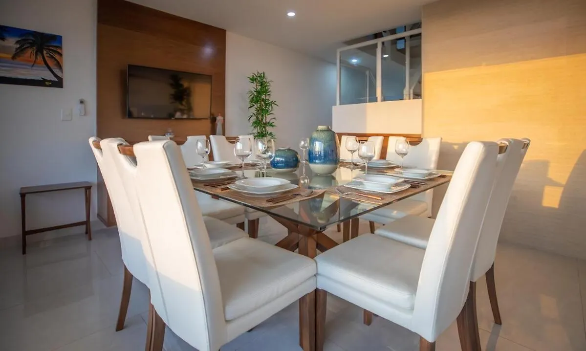 Apartmán Ocean & Lagoon View Penthouse Cancún Mexiko